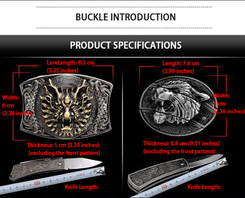 Edgy Men's Large Cross Buckle Belt - Embossed Pattern, Smooth Buckle, Unique Engraved Design